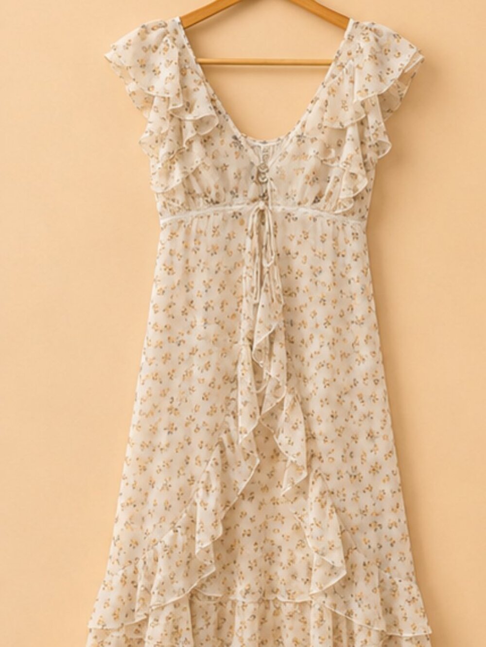 Altar’d State NWT Cream Floral Lace Kimono Size Large Boho Duster Cardigan